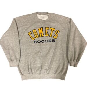 VTG Neff Comets Soccer Crewneck Sweatshirt Mens XL Heather Grey Graphic Pullover